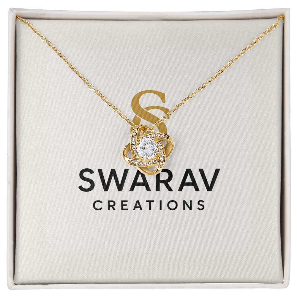 Eternal Love Knot Necklace | Designed with heart - Swarav Creations