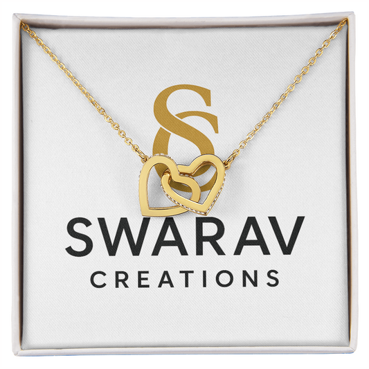 Interlocking Hearts Necklace – A Symbol of Eternal Love - Swarav Creations