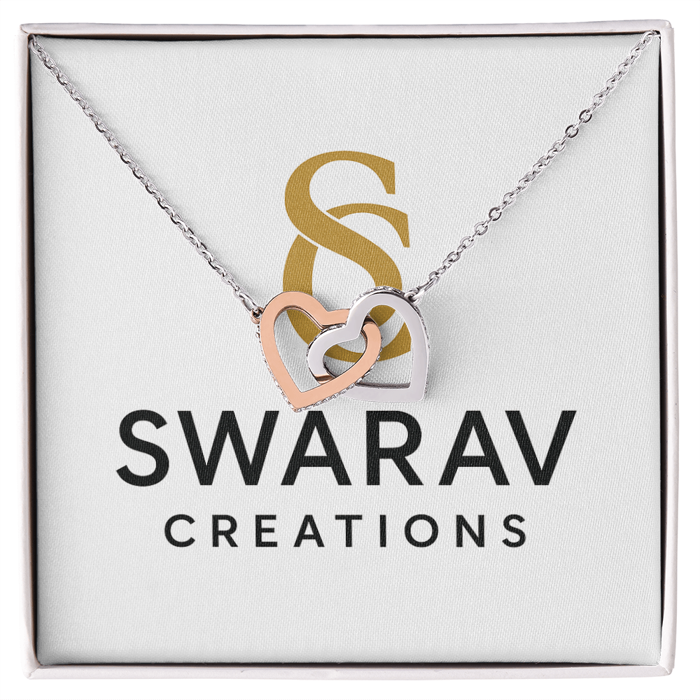 Interlocking Hearts Necklace – A Symbol of Eternal Love - Swarav Creations