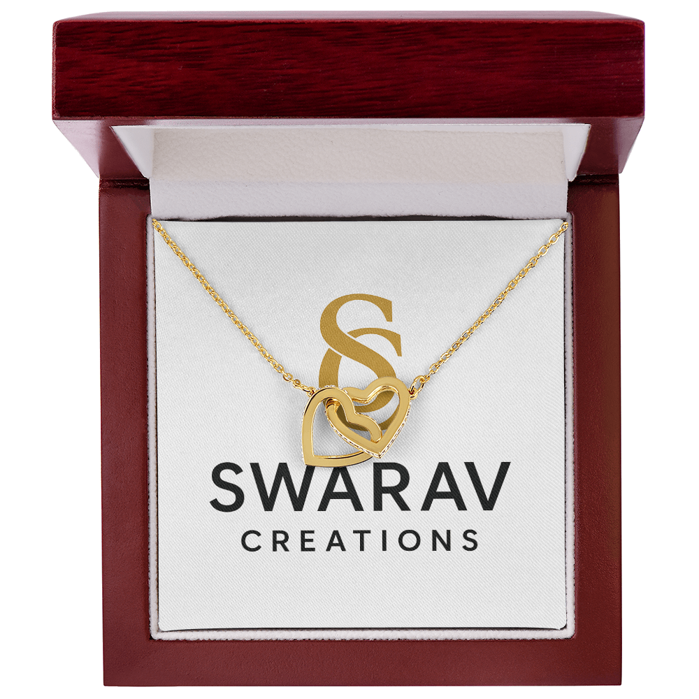 Interlocking Hearts Necklace – A Symbol of Eternal Love - Swarav Creations