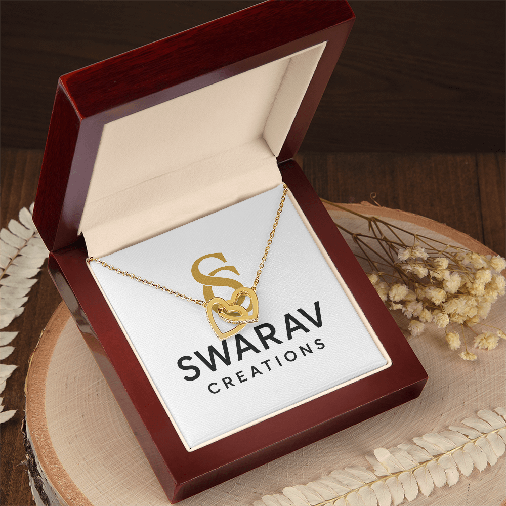 Interlocking Hearts Necklace – A Symbol of Eternal Love - Swarav Creations