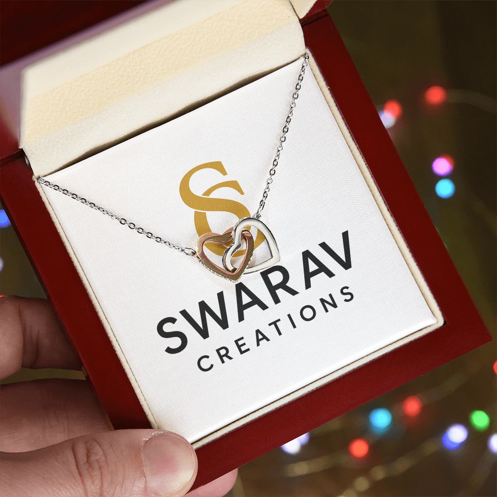Interlocking Hearts Necklace – A Symbol of Eternal Love - Swarav Creations