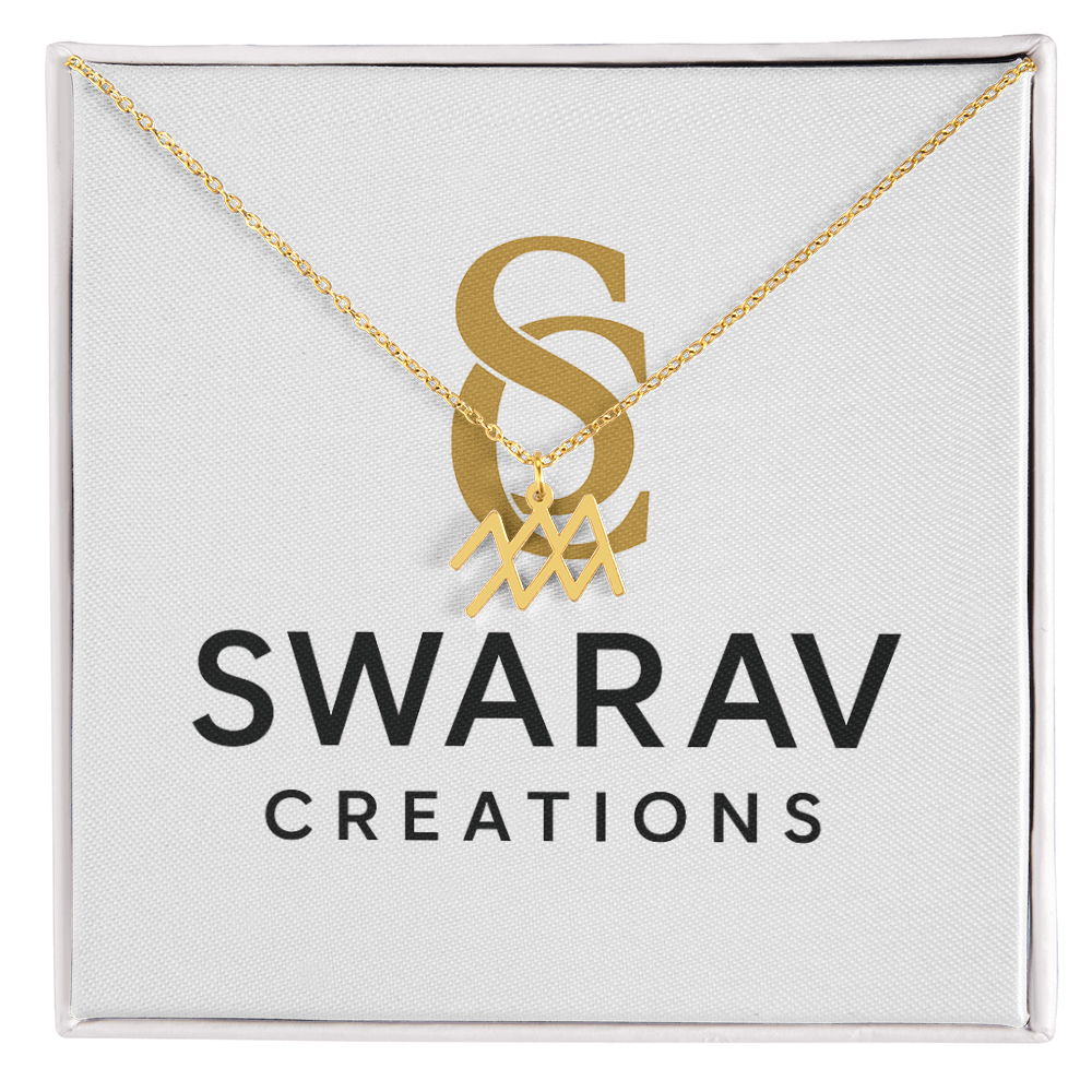 Personalized Zodiac Sign Necklace for Every Star Sign - Swarav Creations