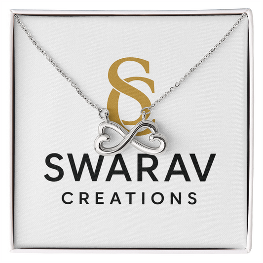 Endless Love Necklace – Timeless Heart-Infinity Pendant in 14K White Gold or 18K Yellow Gold Finish | Romantic Gift for Her by Swarav Creations - Swarav Creations