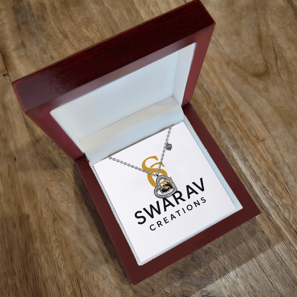 Baby Feet Heart Necklace - Swarav Creations