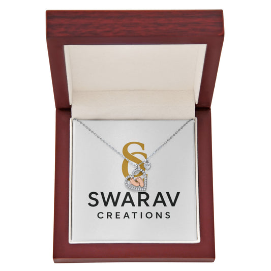 Baby Feet Heart Necklace - Swarav Creations