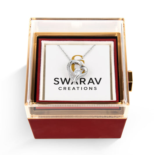 Forever Love Necklace | Preserved Rose Gift Box – Swarav Creations - Swarav Creations