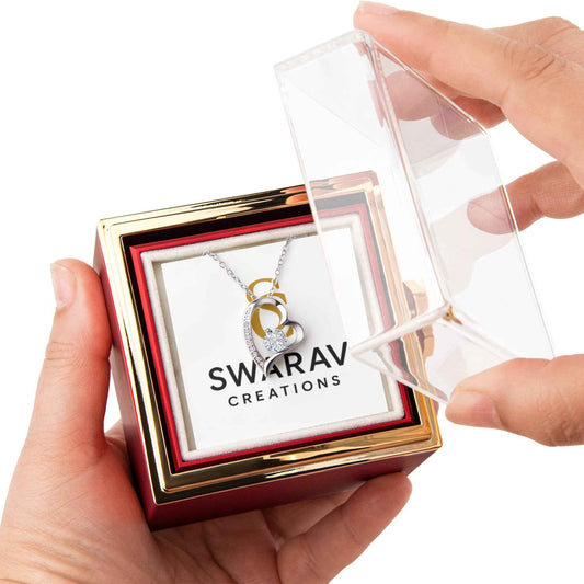 Forever Love Necklace | Preserved Rose Gift Box – Swarav Creations