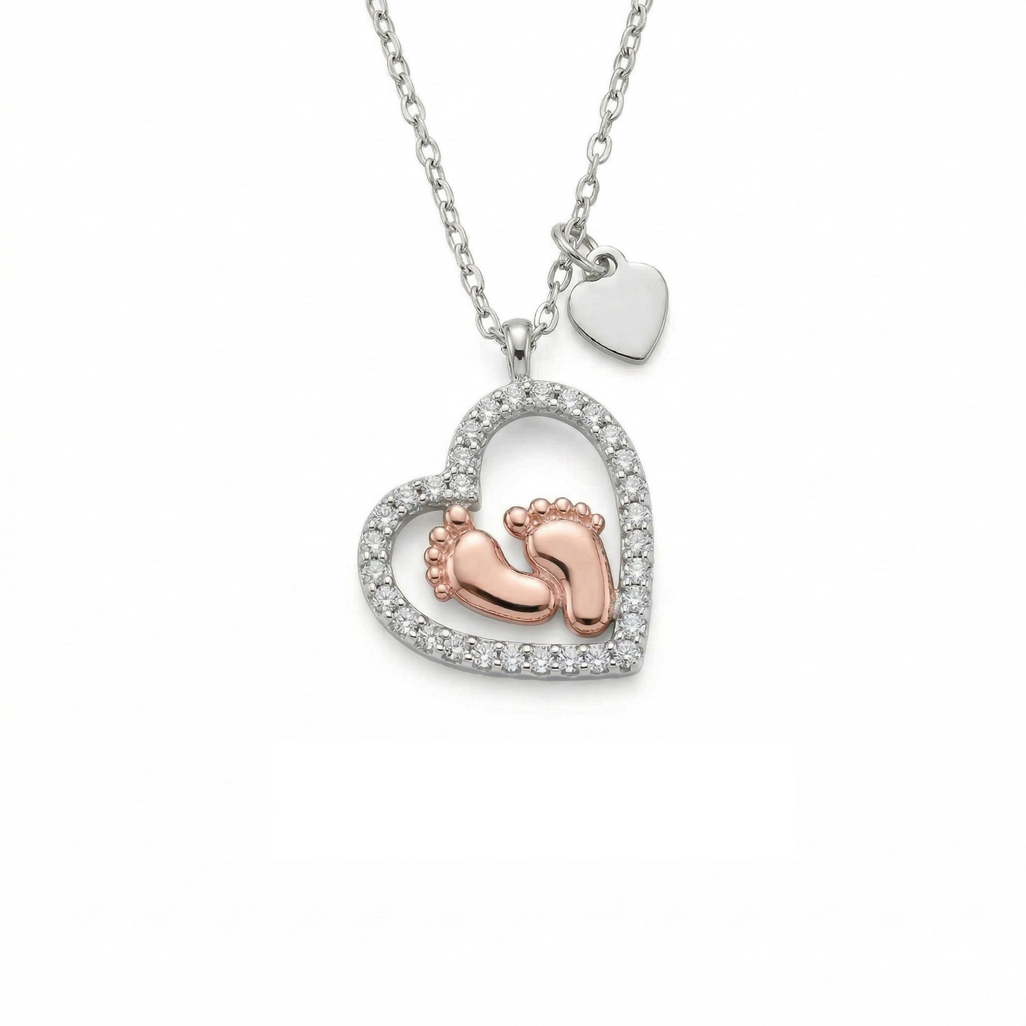 Baby Feet Heart Necklace – A Beautiful Gift for New Moms
