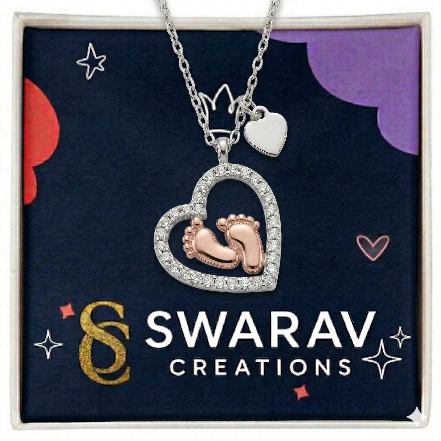 Baby Feet Heart Necklace – A Beautiful Gift for New Moms