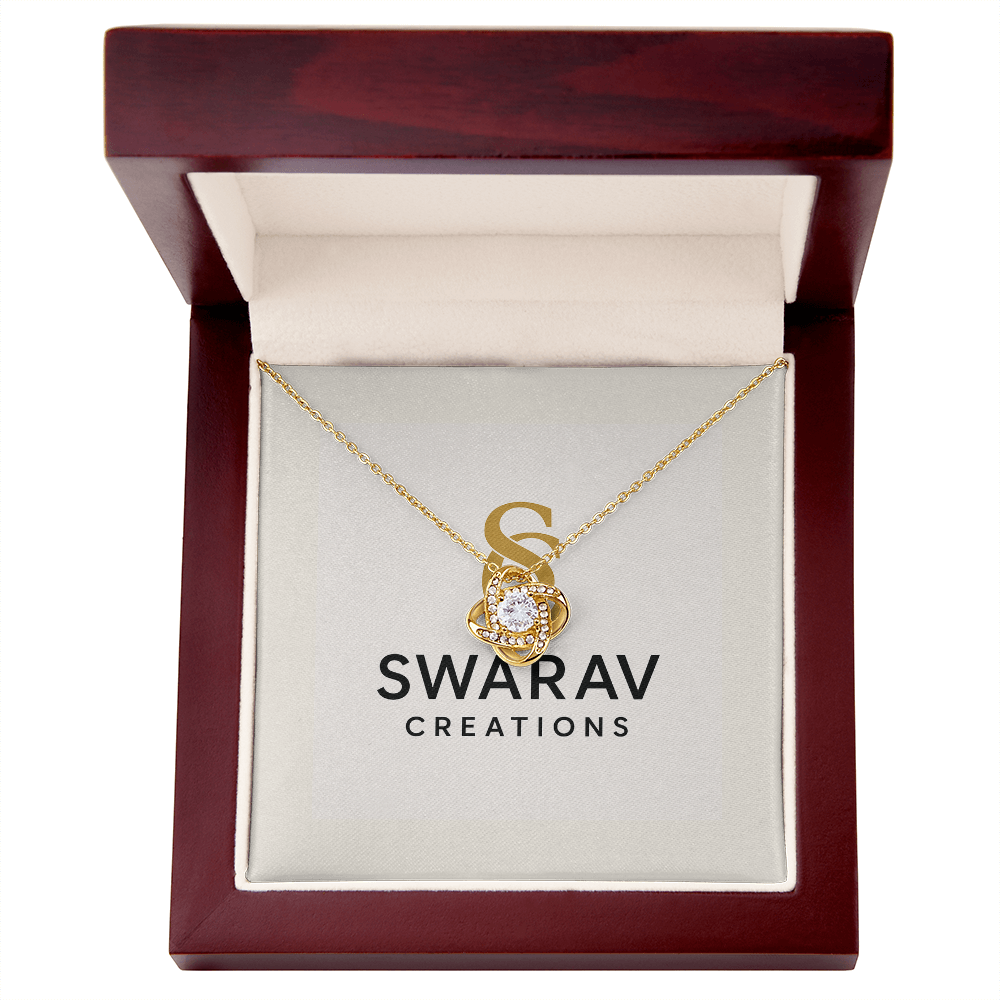 Eternal Love Knot Necklace | Designed with heart - Swarav Creations