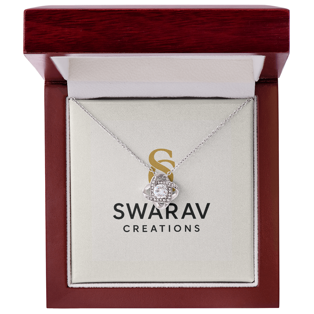 Eternal Love Knot Necklace | Designed with heart - Swarav Creations