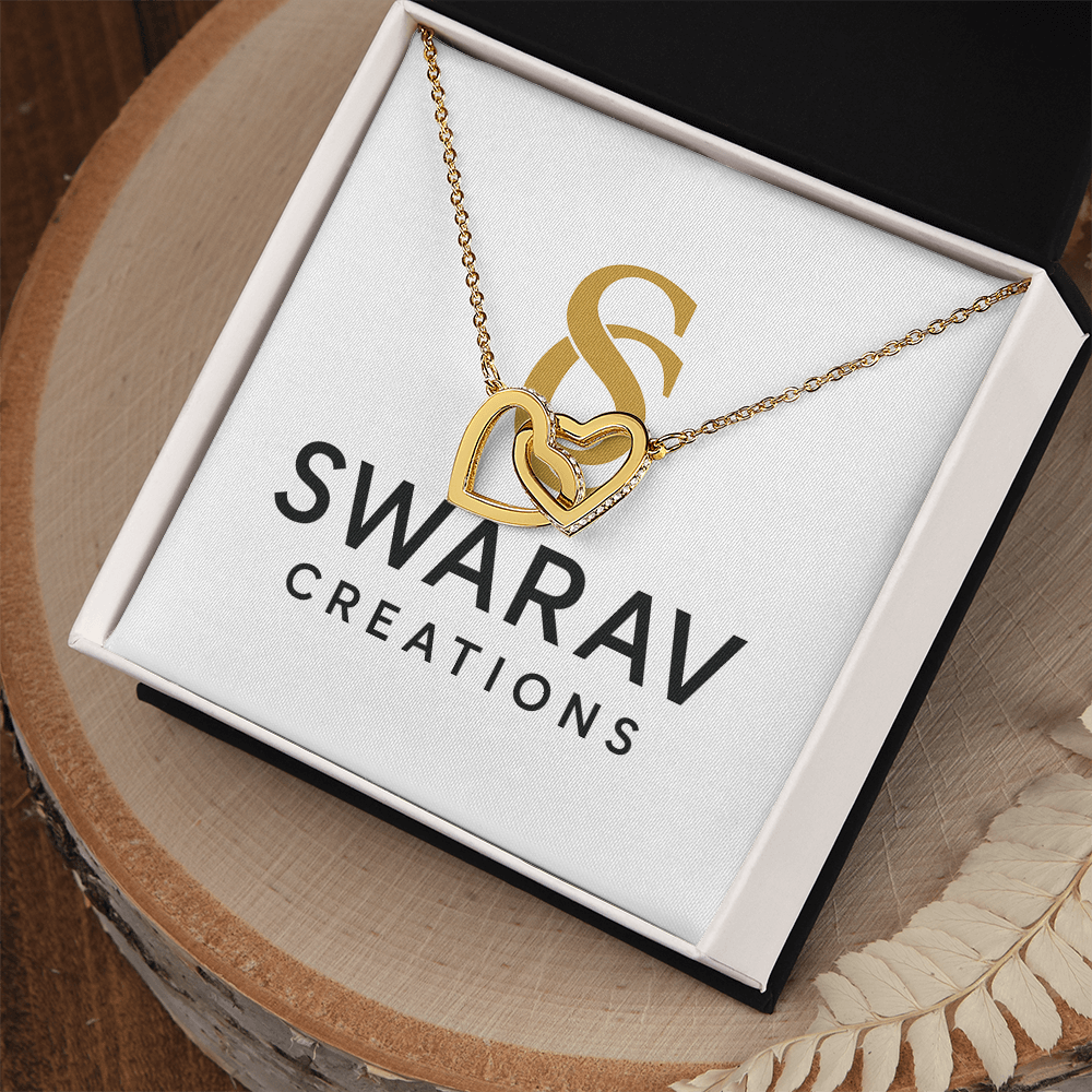 Interlocking Hearts Necklace – A Symbol of Eternal Love - Swarav Creations