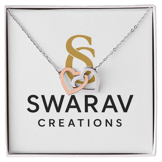 Interlocking Hearts Necklace – A Symbol of Eternal Love - Swarav Creations