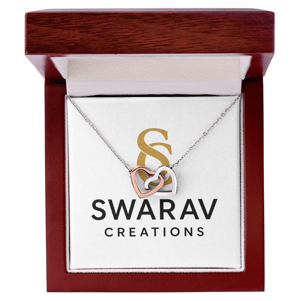 Interlocking Hearts Necklace – A Symbol of Eternal Love - Swarav Creations