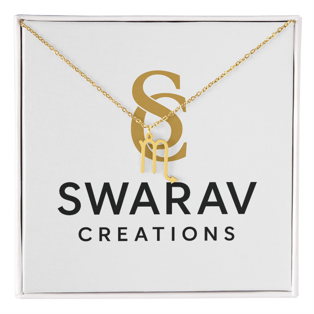 Personalized Zodiac Sign Necklace for Every Star Sign - Swarav Creations