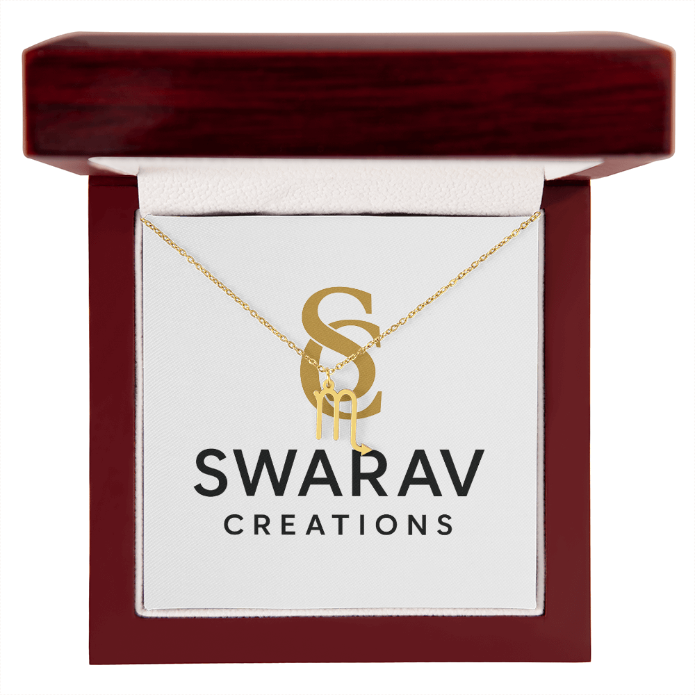 Personalized Zodiac Sign Necklace for Every Star Sign - Swarav Creations