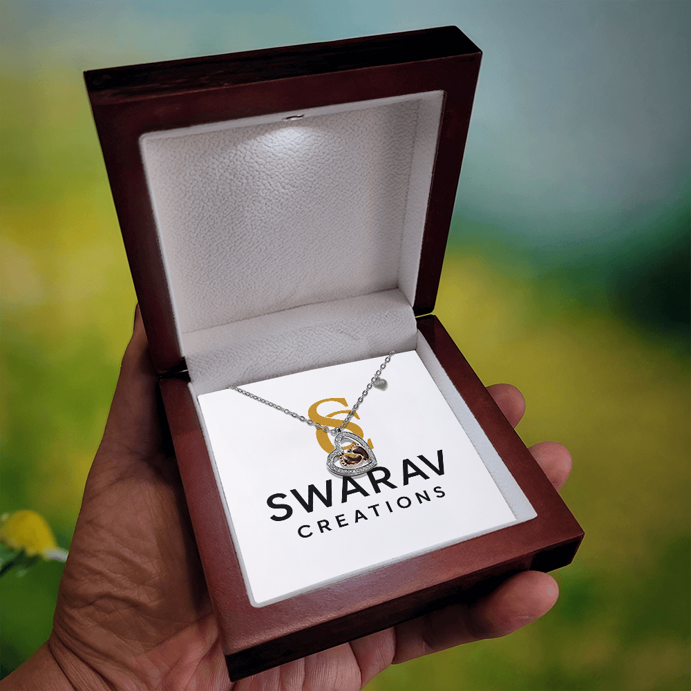 Baby Feet Heart Necklace - Swarav Creations